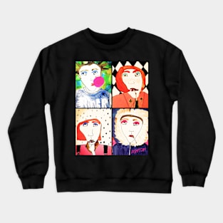 70s Punk Chicks Crewneck Sweatshirt